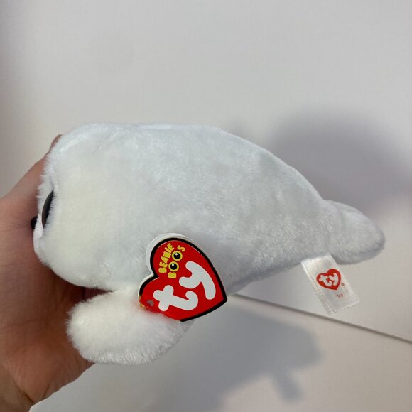 Ty Beanie Boos Icy Seal White 6" Stuffed Plush Toy 2017 Blue Eyes W Tag - Picture 9 of 12